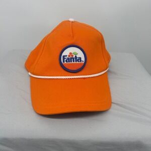 Vintage Fanta Coca Cola American Needle Hat Cap Orange‎